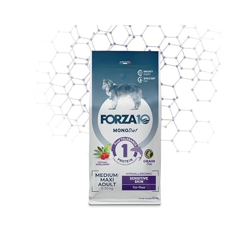 Forza 10 Dog Mono Diet Adult Medium/Large Sensitive Skin Pesce 10Kg