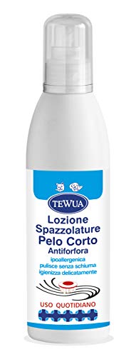 Tewua Lozione Per Spazzolatura Pulizia A Secco Pelo Corto Antiforfora 250Ml - P51581