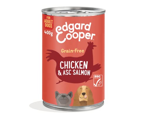 Edgard & Cooper Pollo E Salmone Con Broccoli, Mirtilli Rossi E Cavoli Per Cani Anziani