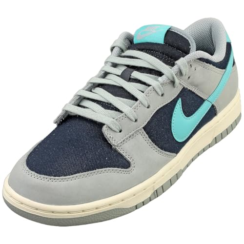Nike Dunk Low Retro Premium, Sneaker Uomo, Light Pumice Green Frost Dark Obsidian, 41 Eu