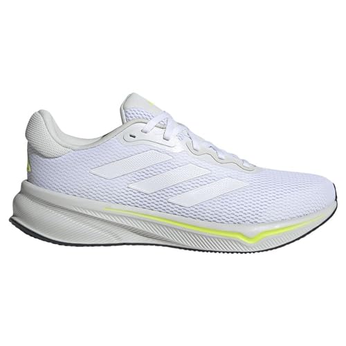 Adidas Response Runner Shoes, Scarpe Da Corsa Uomo, Cloud White/Cloud White/Lucid Lemon, 44 2/3 Eu