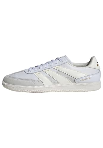 Adidas Predator Freestyle Football Boots Indoor, Scarpe Da Calcio Unisex-Adulto, Cloud White/Off White/Gold Metallic, 42 Eu