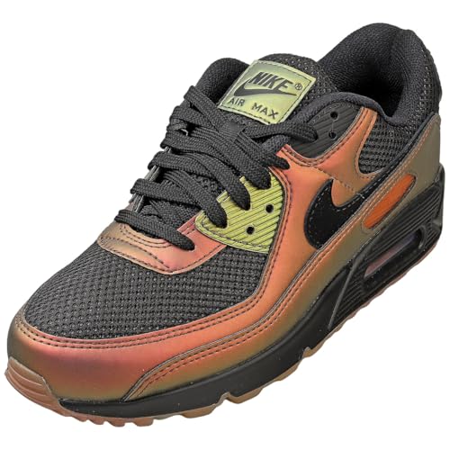 Nike Air Max 90, Sneaker Uomo, Black Black Dark Russet Metallic Copper, 42 Eu