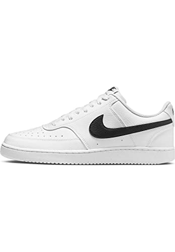 Nike Court Vision Low Next Nature, Sneaker Uomo, White Black White, 46 Eu