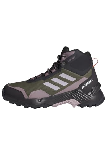 Adidas Eastrail 2.0 Mid Rain.Rdy Hiking Waterproof Shoes, Scarpe Da Trekking Donna, Olive Strata/Silver Dawn/Amber Tint, 36 2/3 Eu