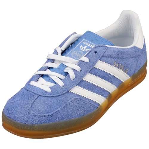 Adidas Gazelle Indoor W, Sneaker Donna, Blue Fusion/Ftwr White/Gold Met, 40 Eu