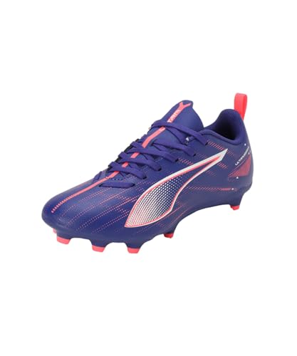 Puma Ultra 5 Play Fg/Ag Jr, Soccer Shoe, Lapis Lazuli White-Sunset Glow, 29 Eu
