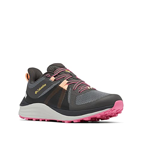 Columbia Escape Pursuit Outdry Waterproof Scarpe Da Trekking Basse Impermeabili Donna, Grigio (Dark Grey X Wild Geranium), 40.5 Eu