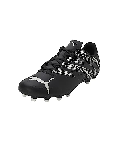 Puma Attacanto Fg/Ag, Soccer Shoe Uomo, Puma Black Silver Mist, 46 Eu