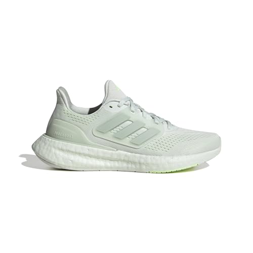 Adidas Pureboost 23 Shoes, Scarpe Da Corsa Donna, Crystal Jade/Linen Green Met/Green Spark, 42 Eu
