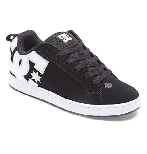 Dc Shoes Court Graffik, Scarpe Da Ginnastica Donna, Stencil Bianco E Nero, 40 Eu