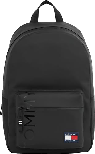 Tommy Jeans Tjm Daily + Dome Backpack Am0Am12907, Zaino Uomo, Black (Black), Os