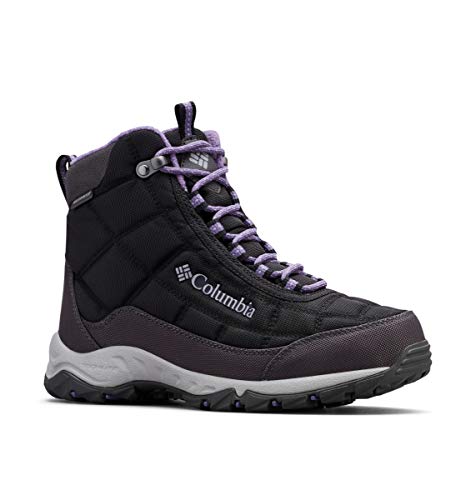 Columbia Firecamp Boot, Stivali Da Neve Donna, Black/Plum Purple 2023 , 37 Eu