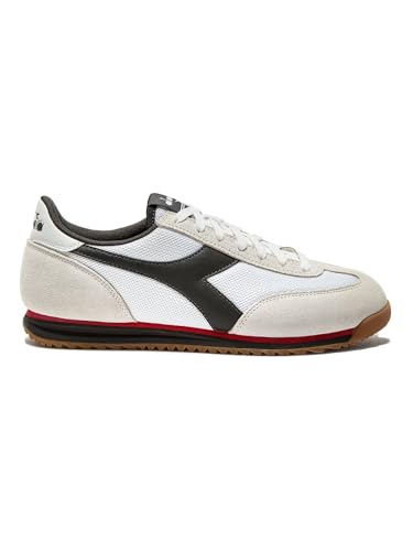 Diadora 501.181570 - Cross Unisex, Colore D1299 - White/Black Beluga Taglia 45 Eu D1299 - White Black Beluga 45