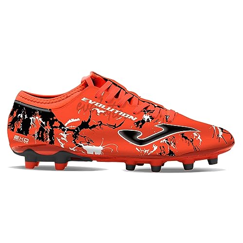 Joma Scarpe Calcio Uomo Evolution Evow2307 Firm Ground Coral Black (43.5)