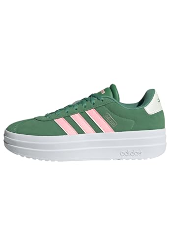 Adidas Vl Court Bold Shoes, Scarpe Donna, Preloved Green/Pink Spark/Ivory, 40 Eu