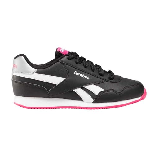 Reebok Royal Cl Jog 3.0, Sneaker Bambina, Black/Boldpink/White, 32 Eu