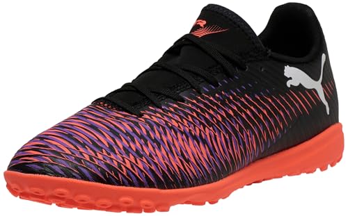 Puma Future 8 Play Tt, Scarpe Da Calcio Unisex-Adulto, Black White-Glowing Red, 40 Eu