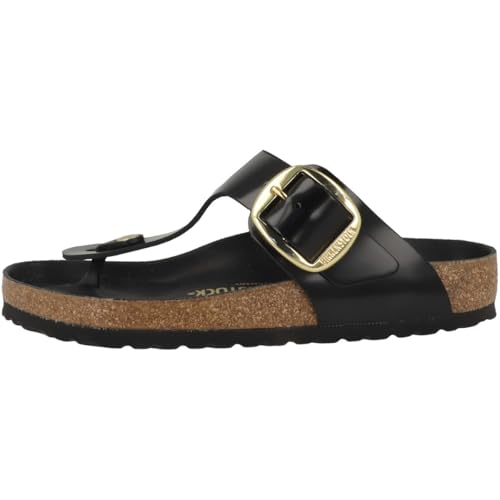Birkenstock Sandali Da Donna Gizeh Big Buckle Natural Leather Patent Large