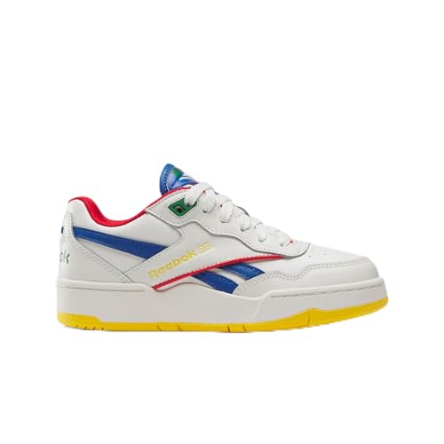 Reebok Bb 4000 Ii, Sneaker, Chalk/Vecblu/Vecred, 35 Eu