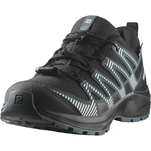 Salomon Xa Pro V8 Climasalomon Scarpe Impermeabili Unisex Da Trekking E Corsa Per Bambini, Calzata Precisa, Grip Su Tutti I Terreni, Look Sportivo, Bl