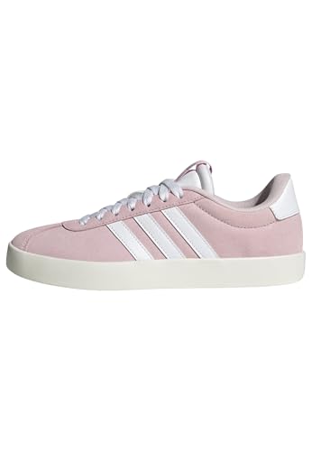 Adidas Vl Court 3.0 Shoes, Scarpe Donna, Clear Pink/Ftwr White/Off White, 38 Eu