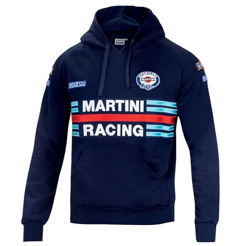 Sparco Unisex'S Martini Racing Sweatshirt Standard Adult, Blu Marina, Xxl