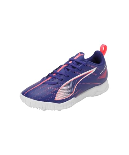 Puma Ultra 5 Play Tt Jr, Soccer Shoe Unisex-Adulto, Lapis Lazuli White-Sunset Glow, 34 Eu