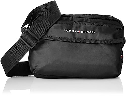 Tommy Hilfiger Borsa A Tracolla Uomo Th Skyline Camera Bag Piccola, Nero (Black), Taglia Unica