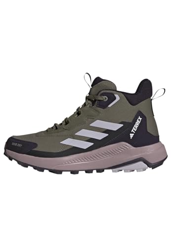 Adidas Terrex Anylander Mid Rain.Rdy Hiking Shoes, Scarpe Da Trekking, Olive Strata/Silver Dawn/Amber Tint, 39 1/3 Eu