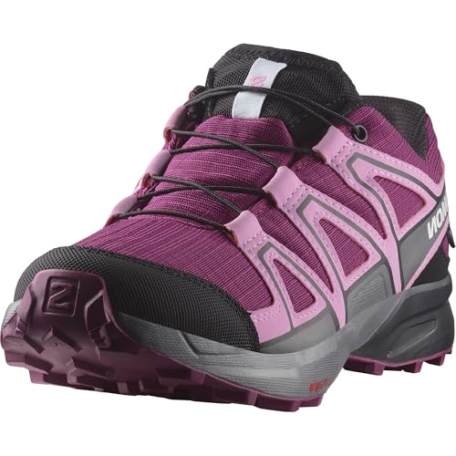 Salomon Speedcross Climasalomon Scarpe Impermeabili Unisex Da Trekking E Corsa Per Bambini, Calzata Precisa, Aderenza, Comfort Pratico, Plum Caspia/Or