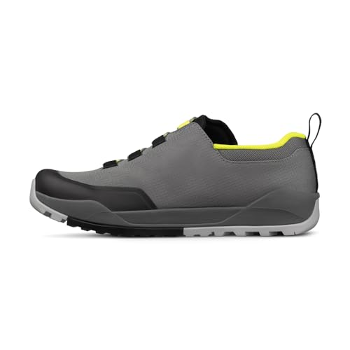 Fizik Unisex 2 X Ergolace Flat Scarpe Da Ciclismo, Grigio E Giallo., 43 Eu