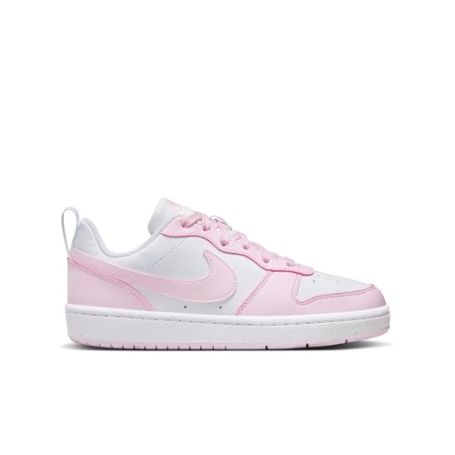 Nike Court Borough Low Recraft Gs, Scarpe Con Lacci, White/Pink Foam, 38 Eu