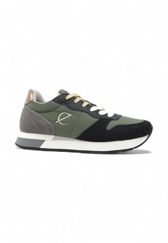 Cafè Noir C1Db6001N007370 Sneakers In Pelle Scamosciata E Tessuto Multi Nero 37