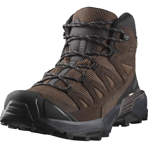 Salomon X Ultra 360 Leather Mid Gore-Tex Scarpe Impermeabili Da Trekking Da Uomo, Stabilità, Grip, Protezione Totale Dalle Intemperie, Dark Earth/Deli