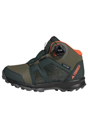 Adidas Terrex Boa Mid Rain.Rdy Hiking Shoes, Scarpe Da Trail Running, Shadow Green/Pulse Olive/Impact Orange, 29 Eu