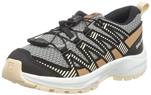 Salomon Xa Pro V8, Scarpe Da Corsa Unisex - Bambini E Ragazzi, Multicolore Monument Mocha Mousse Sun Kiss, 34 Eu