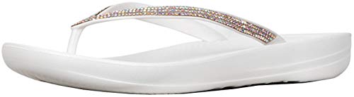 Fitflop Iqushion Sparkle, Scarpe Da Spiaggia E Piscina Donna, Urban White R08 194, 37 Eu