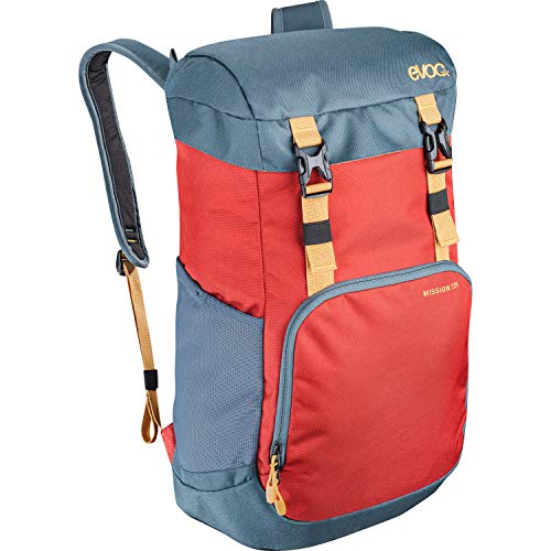 Evoc Sports Evoc Mission 22L, Reiserucksack, Zaino Da Viaggio Donna, Multicolore (Chili Red-Slate), 40 Centimeters