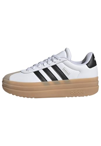 Adidas Vl Court Bold Lifestyle Shoe Junior, Scarpe, Cloud White/Core Black/Wonder Beige, 25 Eu