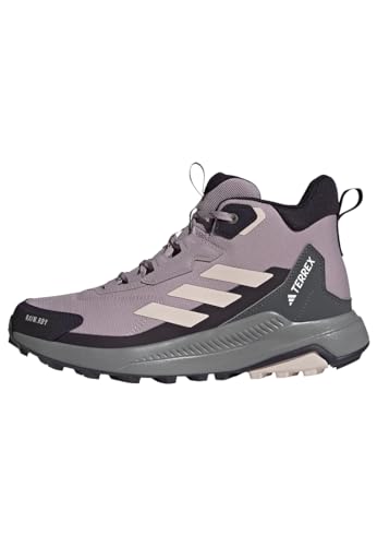 Adidas Terrex Anylander Mid Rain.Rdy Hiking Shoes, Scarpe Da Trekking Donna, Fig/Putty Mauve/Aurora Black, 38 Eu