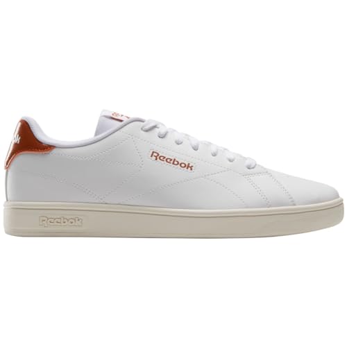 Reebok Court Cln, Sneaker Unisex-Adulto, White/White/Darkginger, 36 Eu