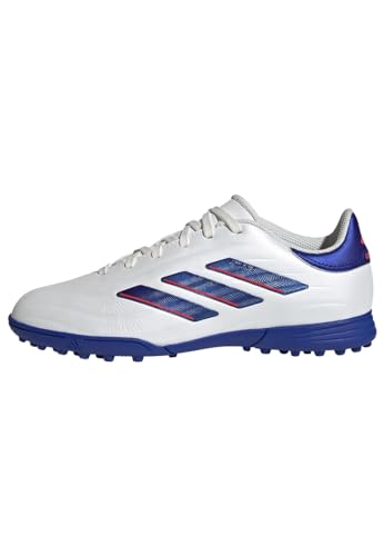 Adidas Copa Pure Ii League Football Boots Turf, Scarpe Da Calcio Unisex-Adulto, Cloud White/Lucid Blue/Solar Red, 36 Eu