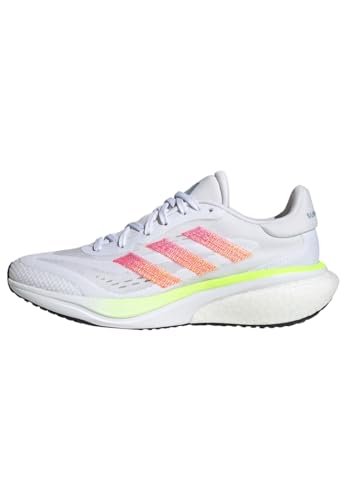 Adidas Supernova 3 Running Shoes, Scarpe Da Corsa Donna, Ftwr White/Lucid Pink/Wonder Blue, 36 2/3 Eu