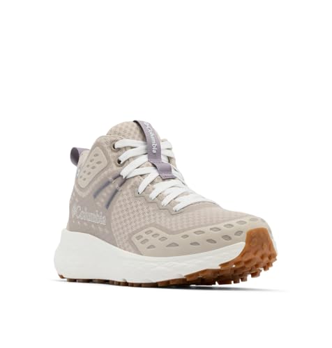 Columbia Women'S Konos Trs Outdry Mid, Waterproof Mid Rise Trekking And Hiking Boots, Soft Taupe/Granite Purple, 4