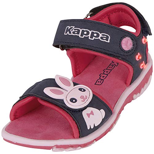 Kappa Coney K Mocassino Unisex - Bambini E Ragazzi, Blu (Navy/Pink), 25 Eu