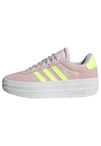 Adidas Vl Court Bold Shoes Junior, Scarpe, Clear Pink/Hi-Res Yellow/Ftwr White, 22 Eu