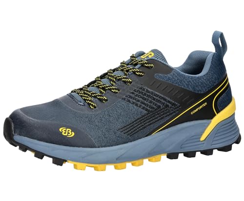 Brütting Mount Batur, Scarpe Da Trekking Uomo, Blu Marino E Giallo, 45 Eu