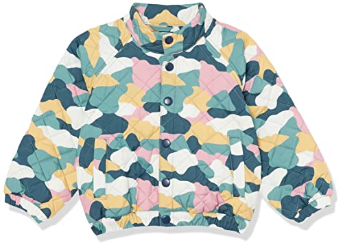 Amazon Essentials Piumino Leggero (Precedentemente Amazon Aware) Unisex Bambini E Ragazzi, Malva Motivo Mimetico Astratto, 2 Anni