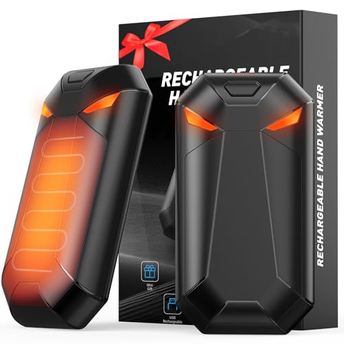 Yazeky Scaldamani Elettrico, 6000Mah Scaldamani Ricaricabile 2 In 1, Scalda Mani Portatile Tascabile 3 Modalità Di Riscaldamento, Scaldamani Riutilizz